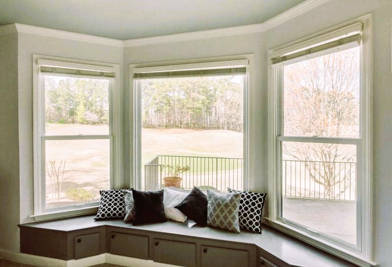 Living Room Double Hung Windows