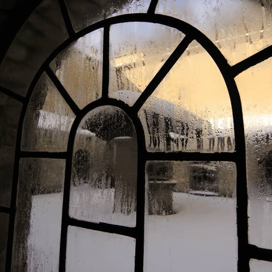 ice on the inside of windows